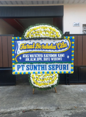 Papan Bunga Duka di Bakunase